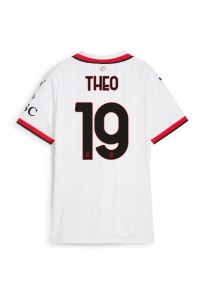 AC Milan Theo Hernandez #19 Fotballdrakt Borte Klær Dame 2024-25 Korte ermer